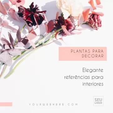 Edite um design para floriculturas