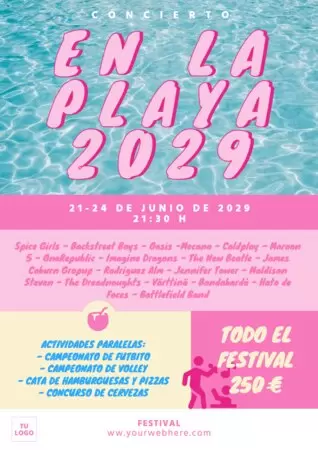 Edita un cartel de festival