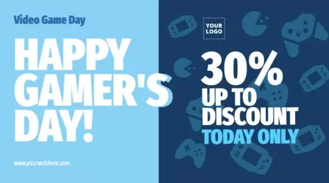 Edita un flyer del Día del Videojuego