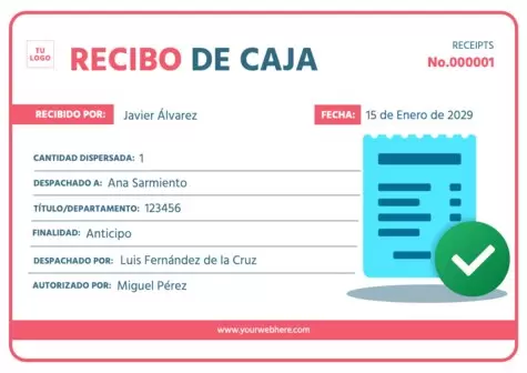 Edita una plantilla de recibo