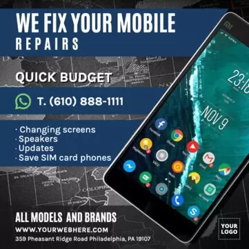 Edit a mobile repair template