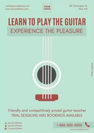 Edita um anúncio de aula de música