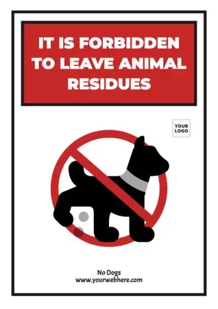 Modifiez un panneau Interdits aux animaux