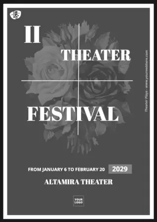 Edit a theater poster template