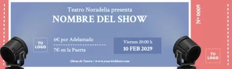 Edita un cartel de teatro personalizado