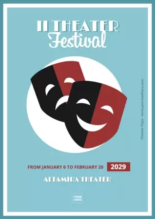 Edit a theater poster template