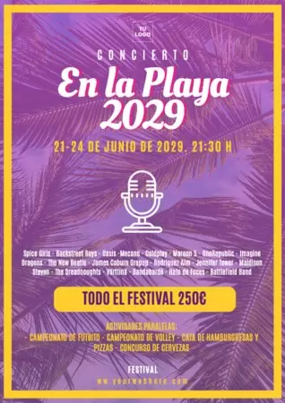 Edita un cartel de festival