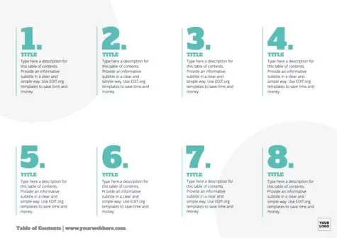 Een sjabloon voor een inhoudsopgave bewerken