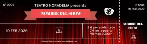 Edita un cartel de teatro personalizado