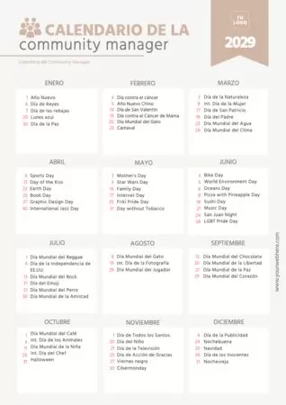 Edita un calendario CM