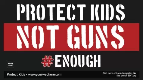 Edytuj plakat „Nie dla pistoletów”