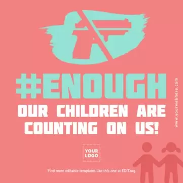 Edytuj plakat „Nie dla pistoletów”