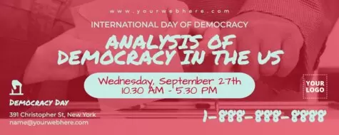 Bearbeite eine Vorlage für den Tag der Demokratie