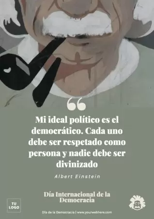 Edita un banner del Día de la Democracia