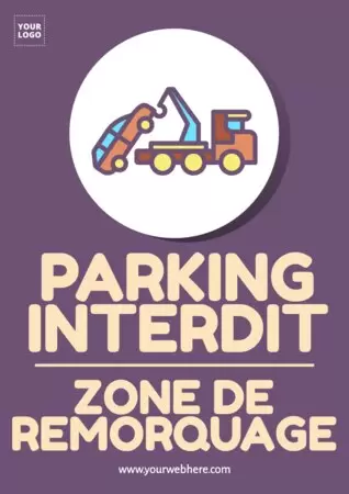 Modifier un panneau d'interdiction de stationner
