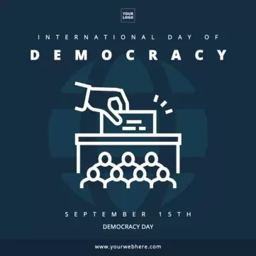Modifier une affiche pour la Journée internationale de la démocratie