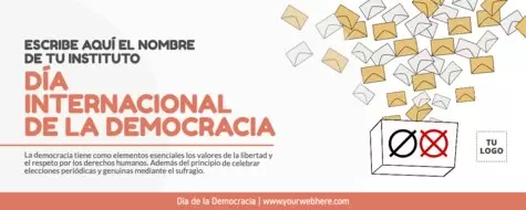 Edita un banner del Día de la Democracia