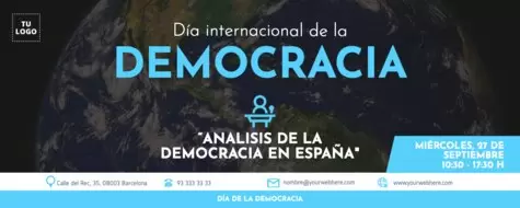 Edita un banner del Día de la Democracia