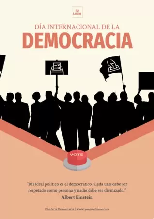 Edita un banner del Día de la Democracia
