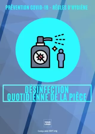 Modifier une affiche d'information sur le Coronavirus