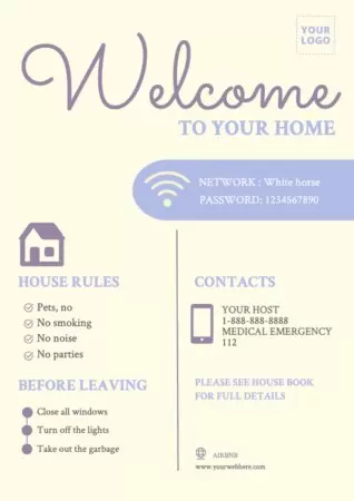 Edit an Airbnb house rules template