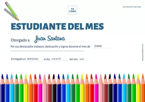 Edita una plantilla del estudiante del mes