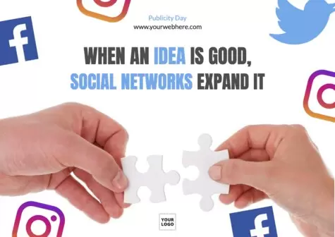 Bearbeite ein Design für den Werbetag