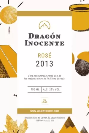 Edita una etiqueta de vino