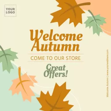 Edit an autumn flyer template