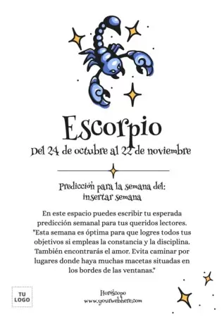 Edita un diseño de astrología