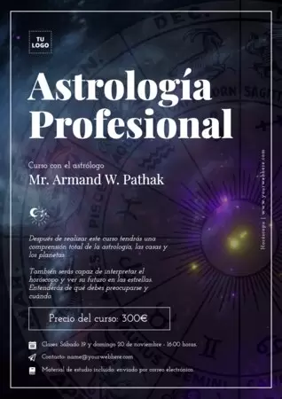 Edita un diseño de astrología