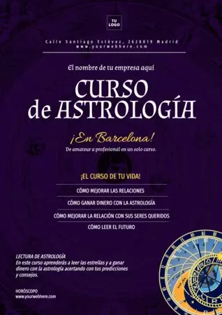 Edita un diseño de astrología