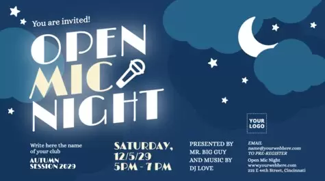 Edit an Open Mic poster