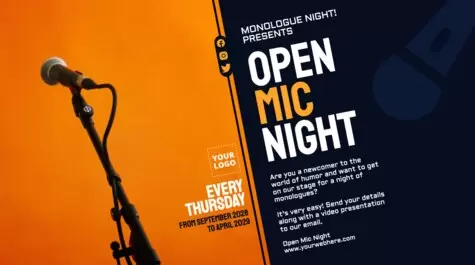 Edit an Open Mic poster