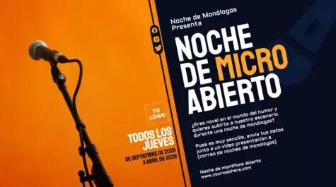 Edita un folleto de Open Mic