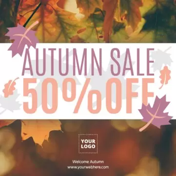Edit an autumn flyer template