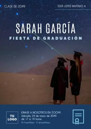Edita un diseño de graduación