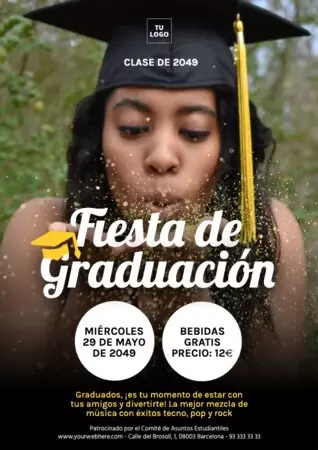 Edita un diseño de graduación