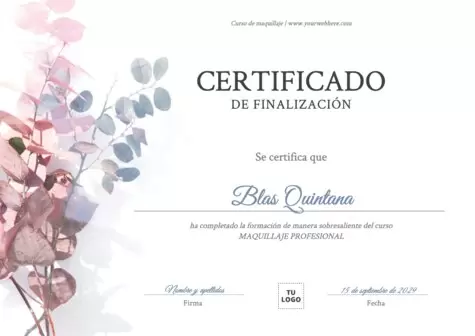 Edita un folleto de clases de maquillaje