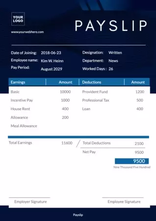 Eine kostenlose Vorlage für Gehaltsabrechnungen bearbeiten