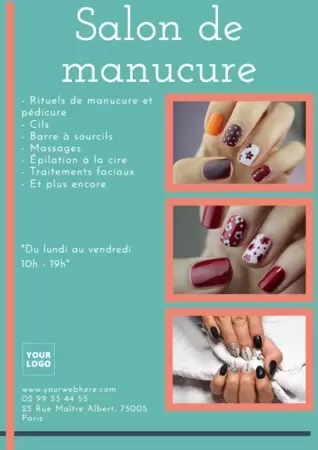 Modifier un modèle pour votre salon de manucure