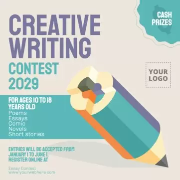 Modifier l'affiche d'un concours d'écriture