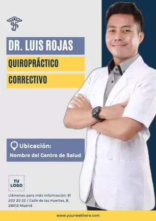 Edita un diseño para quiroprácticos