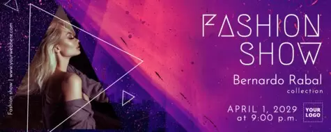 Bearbeite eine Fashion Show Vorlage