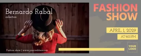 Bearbeite eine Fashion Show Vorlage