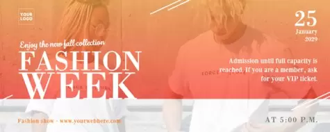 Bearbeite eine Fashion Show Vorlage