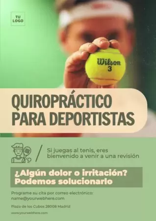 Edita un diseño para quiroprácticos