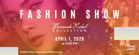 Bearbeite eine Fashion Show Vorlage