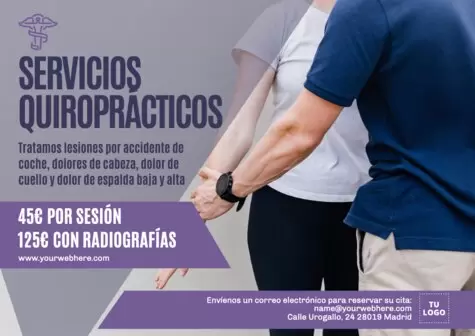 Edita un diseño para quiroprácticos