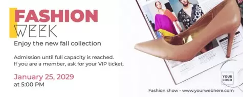 Bearbeite eine Fashion Show Vorlage